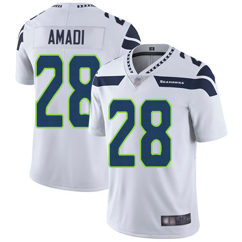 Seattle Seahawks Limited White Men Ugo Amadi Road Jersey NFL Football #28 Vapor Untouchable->seattle seahawks->NFL Jersey